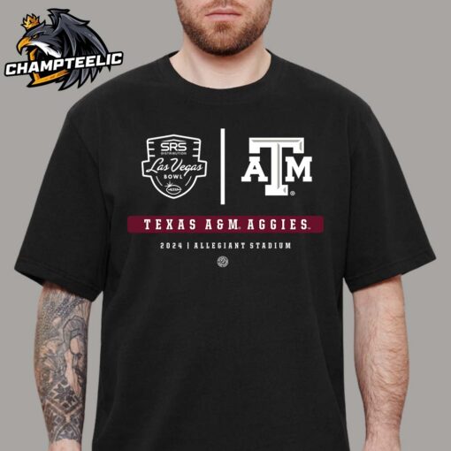 Texas A&M Aggies 2024 Las Vegas Bowl Match At Allegiant Stadium Logos Classic T-Shirt