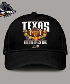 Texas Longhorns Texas Orange College Football Playoff Quarterfinal 2025 Chick Fil A Peach Bowl Classic Cap Hat Snapback