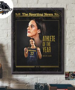 The Sporting News Caitlin Clark Is 2024 Female Athlete Of The Year Home Decor Poster Canvas