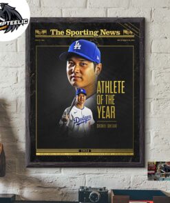 The Sporting News Shohei Ohtani 2024 Male Athlete Of The Year Home Decor Poster Canvas