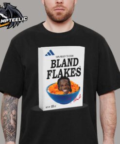 Travis Hunter Bland Flakes Heisman Winner 100 Percent Ready To Cook Adidas Unisex T-Shirt