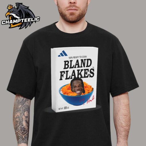 Travis Hunter Bland Flakes Heisman Winner 100 Percent Ready To Cook Adidas Unisex T-Shirt