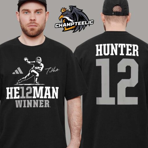 Travis Hunter Heisman Winner He12Man Adidas Unisex T-Shirt