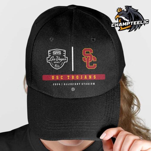 USC Trojans 2024 Las Vegas Bowl Match At Allegiant Stadium Logos Classic Hat Cap Snapback