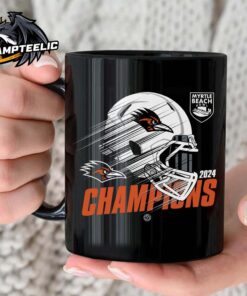 UTSA Roadrunners Football 2024 Myrtle Beach Bowl Champions Helmet Art Ceramic Mug