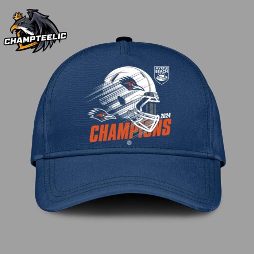 UTSA Roadrunners Football 2024 Myrtle Beach Bowl Champions Helmet Art Classic Cap Hat Snapback