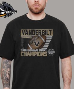 Vanderbilt Commodores 2024 Birmingham Bowl Champions College Football Bowl Season 2024 Unisex T-Shirt