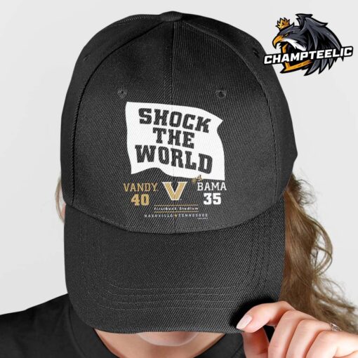 Vanderbilt Commodores 2024 Birmingham Bowl Champions Down Goes 1 Shock The World 40 35 Final Store At Alabama Crimson Tide Cap Hat Snapback