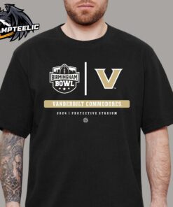 Vanderbilt Commodores 2024 Birmingham Bowl Protective Stadium Match Classic T-Shirt