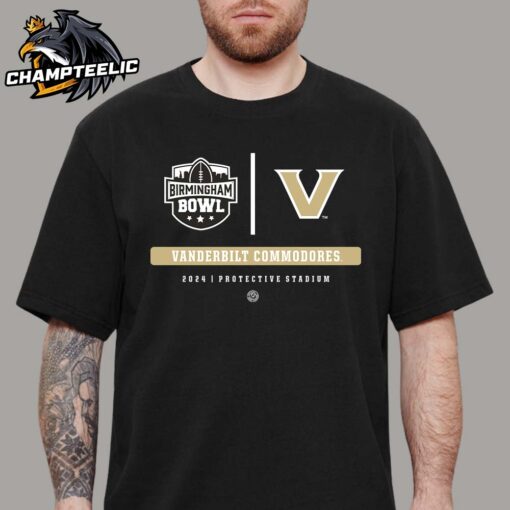 Vanderbilt Commodores 2024 Birmingham Bowl Protective Stadium Match Classic T-Shirt