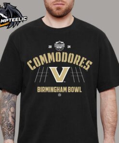 Vanderbilt Commodores 2024 Birmingham Bowl Team Logo Unisex T-Shirt