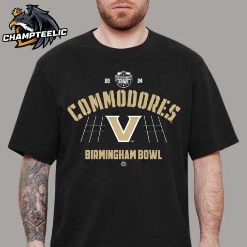 Vanderbilt Commodores 2024 Birmingham Bowl Team Logo Unisex T-Shirt