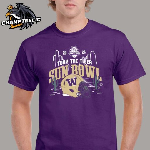 Washington Huskies 2024 Tony The Tiger Sun Bowl Championship Bound Unisex T-Shirt