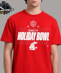 Washington State Cougars 2024 Holiday Bowl Team Logo Unisex T-Shirt