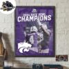 Cats Win Congrats K-State Wildcats 2024 Rate Bowl Champions Defeated Rutgers 44 41 Home Decor Poster Canvas