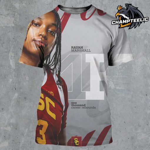 1K Ray Again Congrats Rayah Marshall On Reaching 1000 Career Rebounds USC Trojans Women’s Basketball All Over Print Shirt