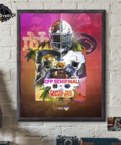 2025 Capital One Orange Bowl CFP Semifinal Notre Dame Football Vs Penn State Football Head To Head Matchup Home Decor Poster Canvas