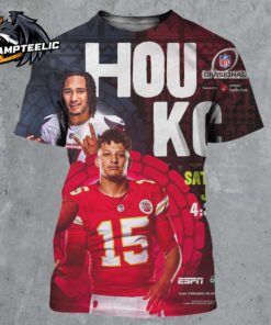 2025 NFL AFC Divisional Round Kicks Off Battle Houston Texans Versus Kansas City Chiefs All Over Print Shirt