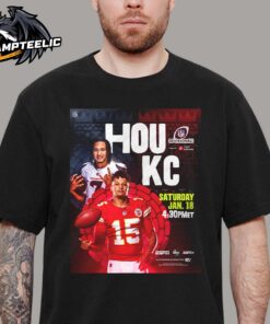 2025 NFL AFC Divisional Round Kicks Off Battle Houston Texans Versus Kansas City Chiefs On Jan 18 Unisex T-Shirt