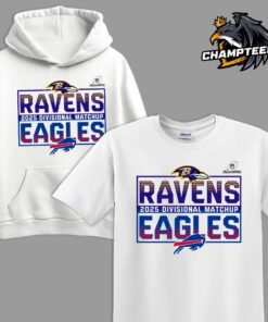 2025 NFL Playoffs Baltimore Ravens Head To Head Buffalo Bills 2025 Divisional Matchup T Shirt Hoodie