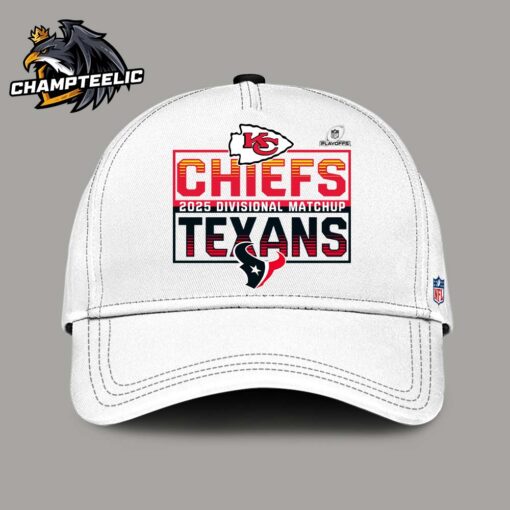 2025 NFL Playoffs Kansas City Chiefs Head To Head Houston Texans 2025 Divisional Matchup Classic Cap Hat Snapback