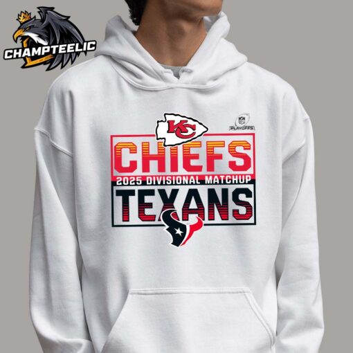 2025 NFL Playoffs Kansas City Chiefs Head To Head Houston Texans 2025 Divisional Matchup T-Shirt