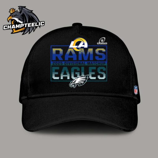 2025 NFL Playoffs Los Angeles Rams Head To Head Philadelphia Eagles 2025 Divisional Matchup Classic Cap Hat Snapback