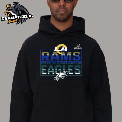 2025 NFL Playoffs Los Angeles Rams Head To Head Philadelphia Eagles 2025 Divisional Matchup T-Shirt