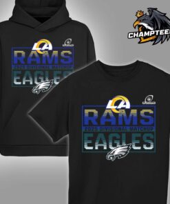 2025 NFL Playoffs Los Angeles Rams Head To Head Philadelphia Eagles 2025 Divisional Matchup T Shirt Hoodie