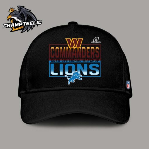 2025 NFL Playoffs Washington Commanders Head To Head Detroit Lions 2025 Divisional Matchup Classic Cap Hat Snapback