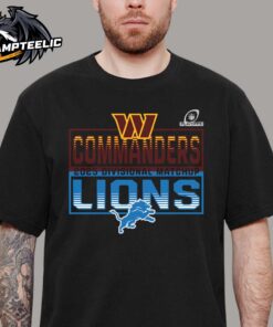 2025 NFL Playoffs Washington Commanders Head To Head Detroit Lions 2025 Divisional Matchup T Shirt