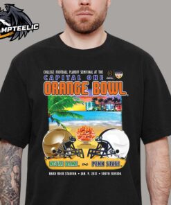 2025 Orange Bowl CFP Sobe Showdown Notre Dame Vs Penn State Head To Head College Football Playoff Semifinal Unisex T-Shirt