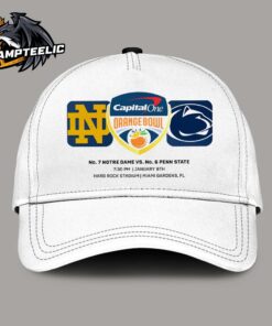 2025 Orange Bowl Matchup Is Set Notre Dame Vs Penn State CFP Semifinal Championship Teams Logos Classic Cap Hat Snapback