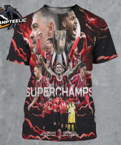 AC Milan 2024 2025 EA Sports FC Supercup Supercoppa Italiana Champions All Over Print Shirt