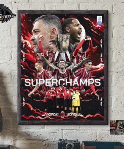 AC Milan 2024 2025 EA Sports FC Supercup Supercoppa Italiana Champions Home Decor Poster Canvas