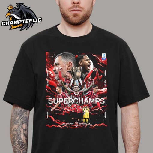 AC Milan 2024 2025 EA Sports FC Supercup Supercoppa Italiana Champions Unisex T-Shirt