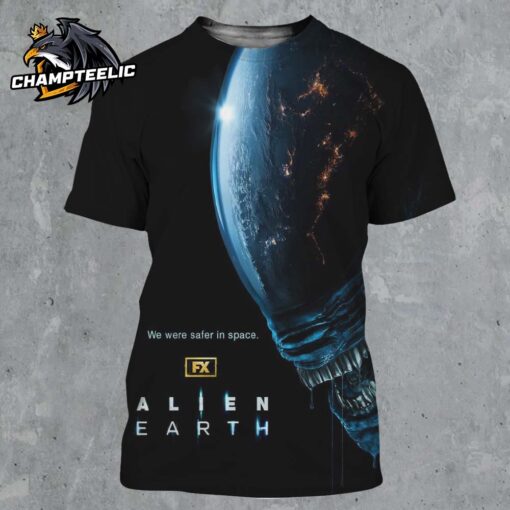 Alien Earth New Poster We Were Safer In Space All Over Print Shirt