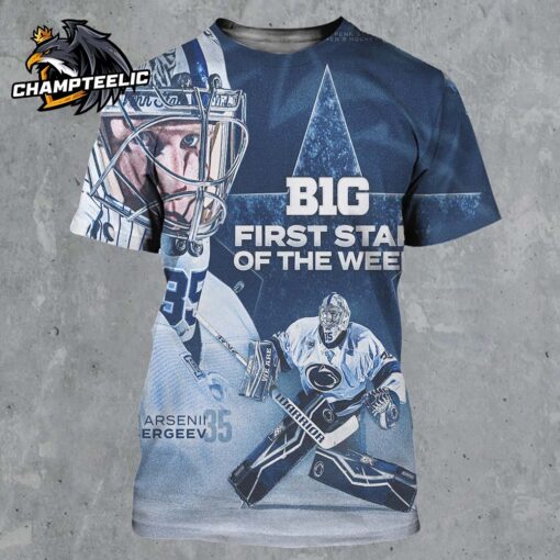 Arsenii Sergeev Penn State Men’s Hockey B1G First Star Of The Week All Over Print Shirt