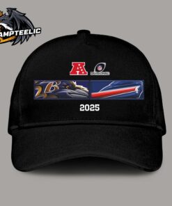 Baltimore Ravens And Buffalo Bills Matchup 2025 AFC Divisional Round Head To Head Logo Classic Cap Hat Snapback