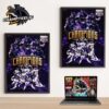 Tampa Bay Buccaneer Back To Back To Back To Back NFC South Champions NFL Season 2024 2025 Home Decor Poster Canvas