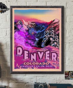 Billy Strings Shows In Denver Colorado Merch Poster On January 24-26 2025 The Snowing Goat Artwork Home Decor Poster Canvas