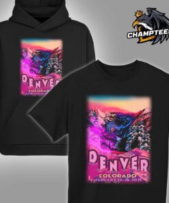 Billy Strings Shows In Denver Colorado Merch Poster On January 24-26 2025 The Snowing Goat Artwork Unisex T-Shirt Hoodie