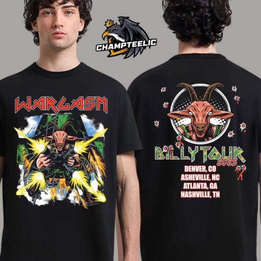 Billy Strings Wargasm Billy Tour 2025 The Goat Art Merch Tee Two Sides Unisex T-Shirt