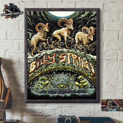 Billy Strings Winter Tour 2025 Poster By Milestang Billy Goats Gruff Fable Home Decor Poster Canvas