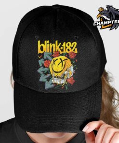 Blink 182 Skull And Roses Logo Classic Cap Hat Snapback