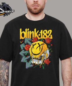 Blink 182 Skull And Roses Logo Unisex T-Shirt