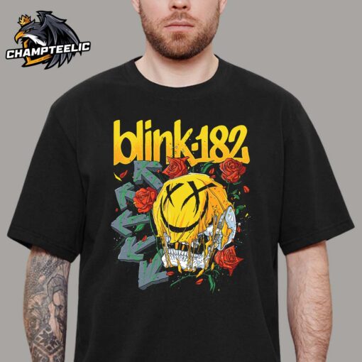 Blink 182 Skull And Roses Logo Unisex T-Shirt