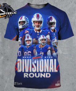 Buffalo Bills Next Stop Divisional Round NFL Playoffs 2024 All Over Print Shirt