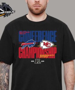 Buffalo Bills Vs Kansas City Chiefs 2024 AFC Championship Game Matchup Unisex T-Shirt