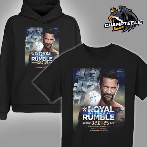 CM Punk On The Cover Of WWE Royal Rumble Indianapolis On February 1 2025 Unisex T-Shirt